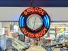 Round Neon sign - Soscol Auto Body - Napa, CA